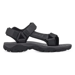 Zwarte Casual Open Platte Sandalen