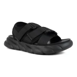 Zwarte Casual Platte Sandalen voor Mannen