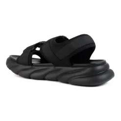Zwarte Casual Platte Sandalen voor Mannen