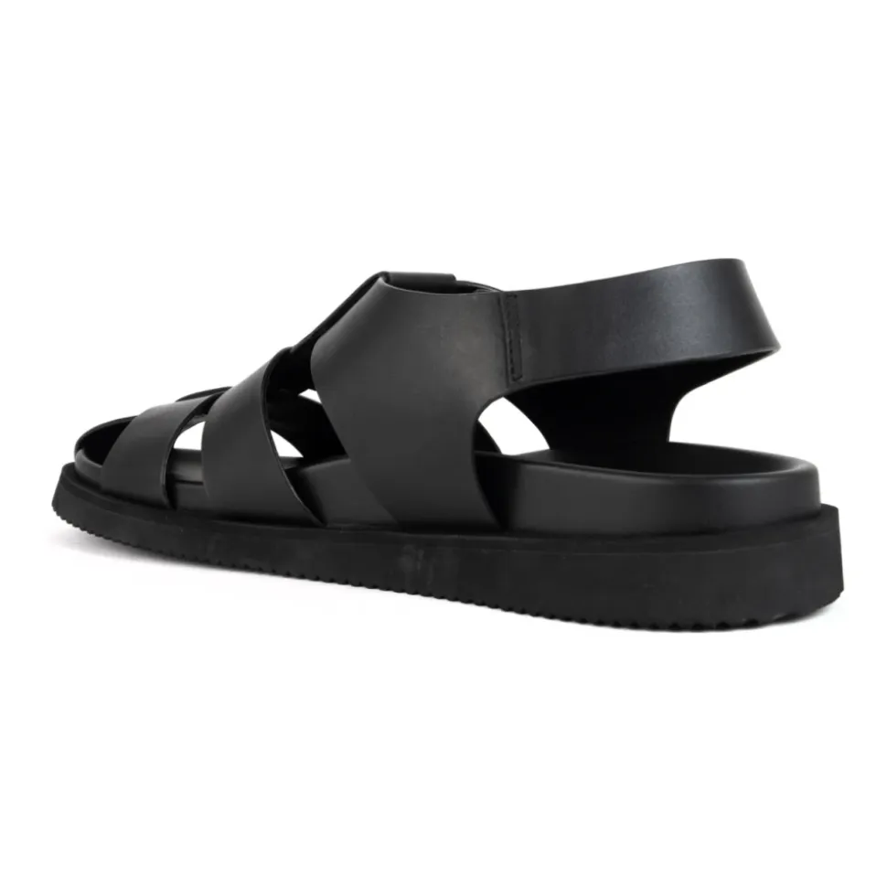 Zwarte Casual Platte Sandalen