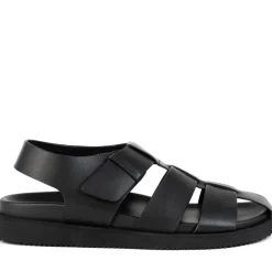 Zwarte Casual Platte Sandalen