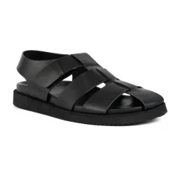 Zwarte Casual Platte Sandalen