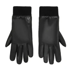 Zwarte Casual Schapenleren Handschoenen