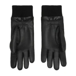 Zwarte Casual Schapenleren Handschoenen