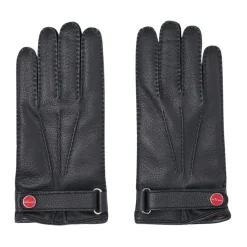 Zwarte Handschoenen van Hertenleer met Kasjmier Voering