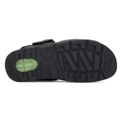 Zwarte Leren Herensandaal - SHARK FIT