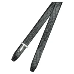 Zwarte Leren Riem met T-Gesp