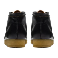 Zwarte Leren Wallabee Boot