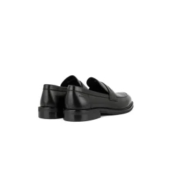 Zwarte Penny Loafers met dikke zool