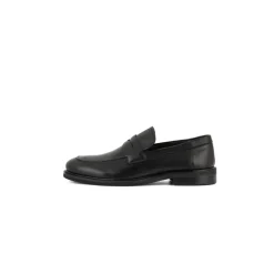 Zwarte Penny Loafers met dikke zool