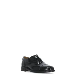 Zwarte platte schoenen met verhoogde zool