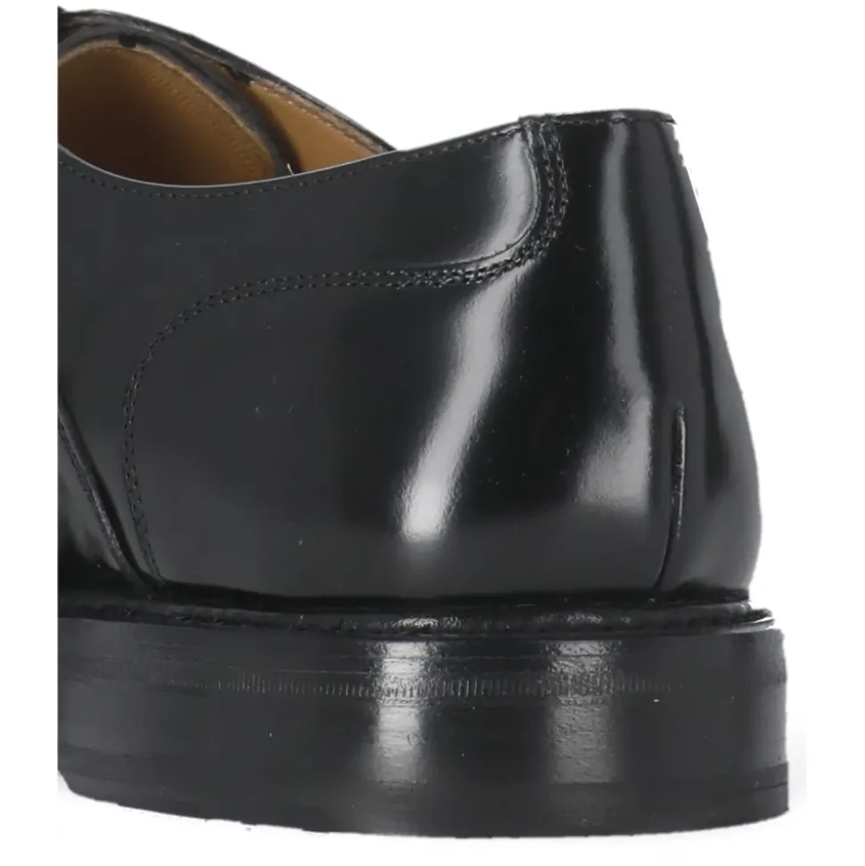 Zwarte platte schoenen met verhoogde zool