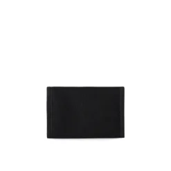 Zwarte Polyester Canvas Portemonnee met Iconisch Logopatch