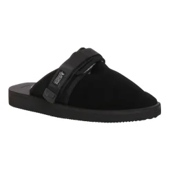 Zwarte Sandalen met Shearling Voering