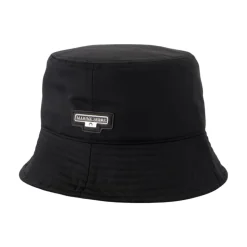 Zwarte Satijnen Bucket Hat