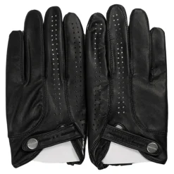 Zwarte Shungite Tracer Leren Handschoenen