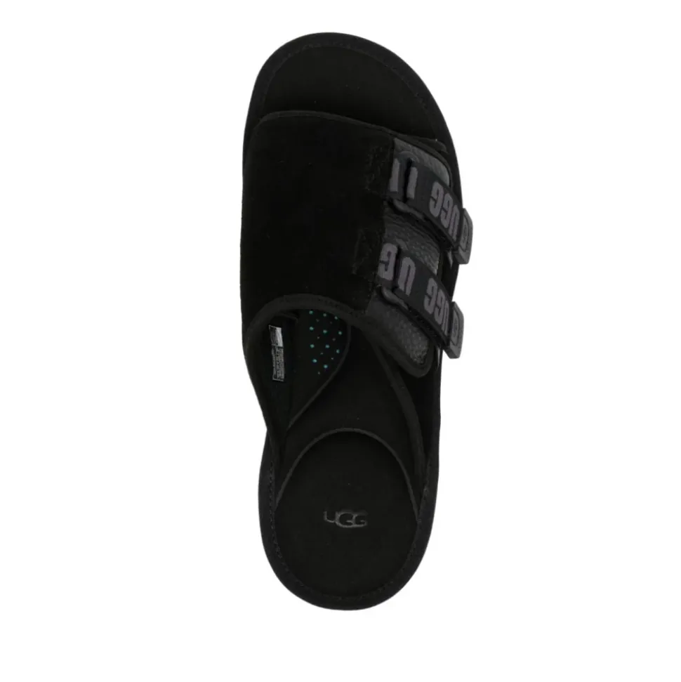 Zwarte Suède Sandalen