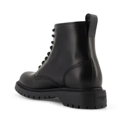 Zwarte Veterschoenen Leer Italië