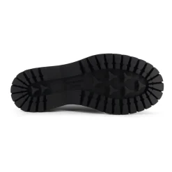 Zwarte Veterschoenen Leer Italië