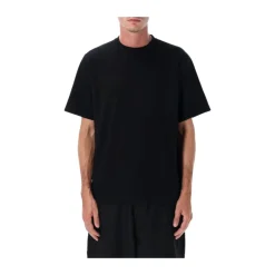 Zwart Eye Print Crew Neck T-shirt