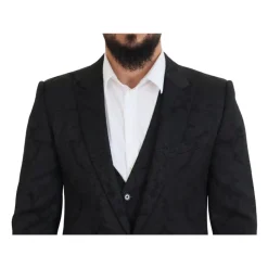 Zwart Floral Brocade 2-delig MARTINI-pak
