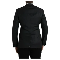 Zwart Gestreepte Jas Blazer