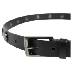 Zwart Luxe Leren Studs Riem