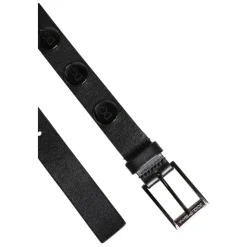 Zwart Luxe Leren Studs Riem