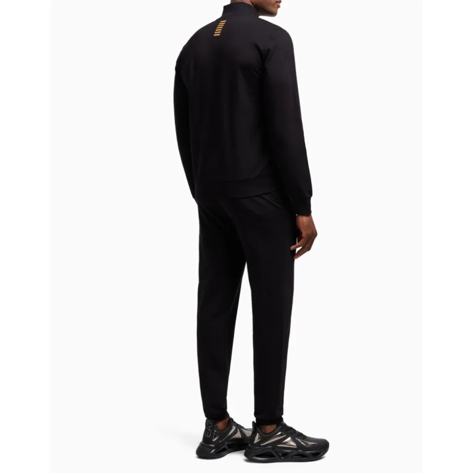 Zwart Sportief Trainingspak Set