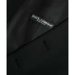Zwart Wol Formeel Jurk Vest