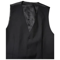 Zwart Wol Formeel Vest Jurk Vest