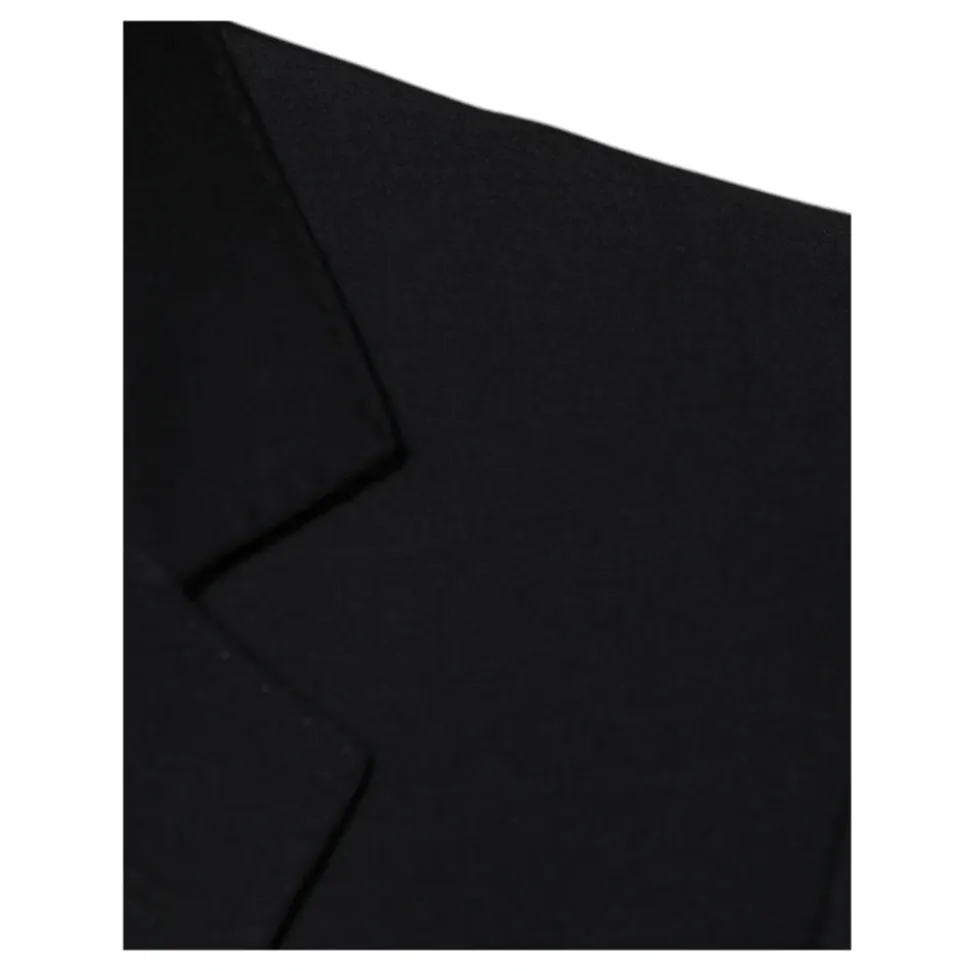 Zwart wollen Slim Fit 3-delig pak